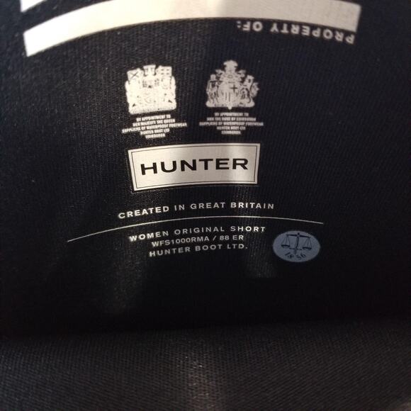 Hunter Boots Original Short Rain Boots Womens Size 9 Waterproof Rubber Shoes - Picture 5 of 11